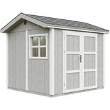 Timbela Vrtna hišica vrhunske kakovosti 5,9 m² - V252x250x294 cm - s tlemi in bitumenskimi ploščicami - M913A-TUNDRA GREY, (5000117225) | Shoptok.si