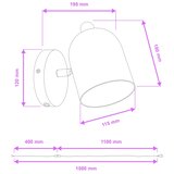 Brilagi zidna spot lampa gallion 1xE27/15W/230V zelena | Eponuda.com