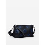 Desigual Torba za čez ramo 'Sunflower' modra / črna | Shoptok.si