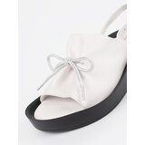 GOODIN White wedge sandals with leather insole | Shoptok.si