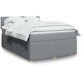  Krevet box spring s madracem svjetlosivi 140x200 cm od tkanine | shoptok.hr