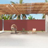  Uvlačiva bočna tenda smeđa 220 x 1200 cm | shoptok.hr