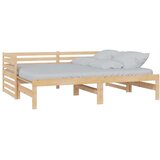 Dnevni ležaj na izvlačenje masivna borovina 2 x (90 x 200) cm | shoptok.hr