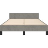  Okvir za krevet bez madraca svjetlosivi 120x190 cm baršunasti | shoptok.hr