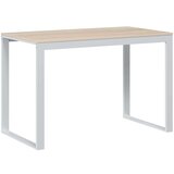  za računalo bijeli i boja hrasta 110x60x73 cm od iverice | shoptok.hr