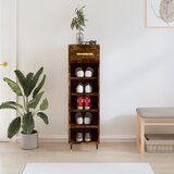 The Living Store Omarica za čevlje dimljeni hrast 30x35x105 cm inženirski les - Omarica Za Čevlje, (21429438) Cene