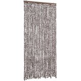  Zastor protiv insekata smeđe-bijeli 100 x 220 cm šenil | shoptok.hr