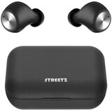 Streetz True Wireless TWS-110 In-Ear Slušalice s Kutijicom za Punjenje, Crne | shoptok.hr