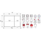 Male kuće Drvena kuća SANNA 620 × 420 cm sa šindrom | shoptok.hr