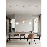  Ondaluce - Visilica na sajli THELMA 1xE27/15W/230V Ø 25 cm zlatna/prozirna | Eponuda.com