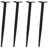 vidaXL noge kavne mize stožčaste oblike 4 kosi črne 72-73 cm jeklo Cene