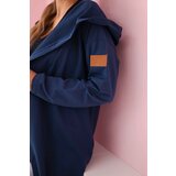 Kesi Long hooded cardigan light dark blue | shoptok.hr