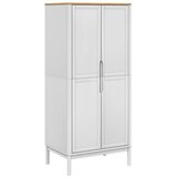  Ormar FLORO bijeli 77 x 53 x 171 cm od masivne borovine | shoptok.hr