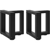  Noge za klub stolić T-oblika 2 kom Crne 30x25x(30-31) cm Čelik | shoptok.hr
