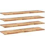vidaXL Plutajuće police 4kom s uljnim premazom 140x40x2cm drvo bagrema | shoptok.hr