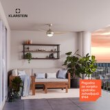 Klarstein El Paso stropni ventilator sa svjetlom | 132 cm | 35 W | Tihi rad | Drvo | shoptok.hr