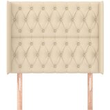  Uzglavlje s ušima krem 103x16x118/128 cm od tkanine | shoptok.hr