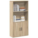vidaXL Knjižna omara sonoma hrast 60x24x120 cm inženirski les | Shoptok.si