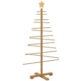 vidaXL Drveno božićno drvce s stalakom Smeđa 125 cm bambus | shoptok.hr