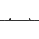 vidaXL Komplet opreme za drsna vrata 152,5 cm jeklo črne barve | Shoptok.si