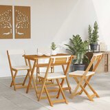  Vanjske bistro stolice 4 pcs Krem bijela 40 x 53 x 80 cm | shoptok.hr