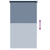  Vanjska roleta 90% blokada UV zraka Plava 80 x 140 cm HDPE | Eponuda.com