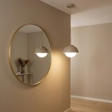  Brilagi - Viseći luster na sajli 1xE27/60W/230V prečnika 18 cm, bež sa zlatnim detaljima | Eponuda.com
