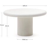 Kave Home Okrugli vrtni stol ø 140 cm Addaia – | shoptok.hr