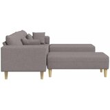 SOFA s jastukom 3 pcs Sivo-smeđa tkanina | shoptok.hr