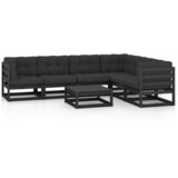 Maison Chic Seti vrtnega pohištva - Vrtna garnitura - Vrtni pohištvo set 7-delna z blazinami trdna borovina, (21801923) | Shoptok.si