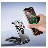 Remax Wireless stalak za mobilni telefon RP-W3 20.5W Fast Charging 3u1 crni | ePonuda.com