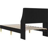 Krevetna konstrukcija Jednobojno Crna 90 x 200 cm tkanina | shoptok.hr