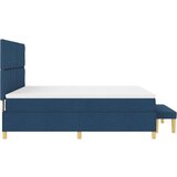 vidaXL krevet s podnicom s madracem i klupom plave boje 180x200 cm tkanina | shoptok.hr