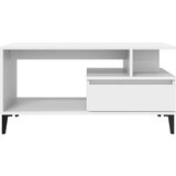  Stolić za kavu bijeli 90 x 49 x 45 cm od konstruiranog drva | shoptok.hr