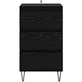  Kreveta Crni hrast 40 x 35 x 70 cm Obrađeno drvo i čelik | shoptok.hr