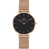 Daniel Wellington Analogni sat 'Classic Petite Melrose DW00100161' rozo zlatna / crna | shoptok.hr