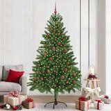vidaXL Božićno drvce s 300 LED svjetlima s stalakom Zelena 210 cm PE | shoptok.hr