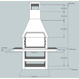 Vanjski KAMIN 4A SA PLOČOM 91A | shoptok.hr