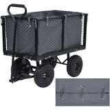 vidaXL Podloga za vrtni voziček temno siva 86x46x41 cm blago | Shoptok.si