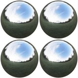  Ogledalna Lopta 4 kom. Ø 10,5 cm Srebrna Nehrđajući čelik 201 | shoptok.hr