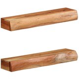  Zidne police 2 kom 60x17x8 cm od masivnog bagremovog drva - 60 x 17 x 8 cm 1 2 | shoptok.hr