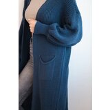 Kesi Włoski Long cardigan sweater dark denim | Shoptok.si