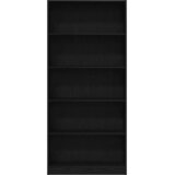  Polica za knjige crni hrast 80x24x176 cm konstruirano drvo | Eponuda.com