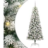  Umjetno božićno drvce s nogom Zelena i bijela 240 cm | shoptok.hr