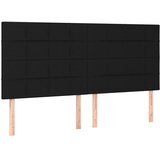  LED uzglavlje crno 160x5x118/128 cm od tkanine | shoptok.hr