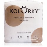 Kolorky Deluxe Velvet Pants Limited Fun hlačne plenice za enkratno uporabo velikost L 8-13 kg 19 kos Cene
