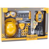  Dječji set alata sa pneumatičnom bušilicom i kacigom Deluxe Tool - 21 element | shoptok.hr