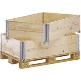 ratioform Leseni natični okvir za paleto v evro formatu, diagonalno zložljivo, s 4 tečaji, uporabna višina 200 mm | Shoptok.si