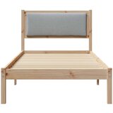 vidaXL Krevetna konstrukcija s uzglavljem Svijetlo siva 90 x 190 cm | shoptok.hr