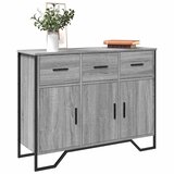  Komoda siva boja hrasta 97x32,5x74,5 cm od konstruiranog drva | shoptok.hr